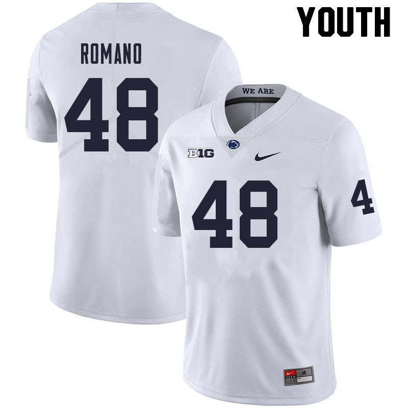 NCAA Nike Youth Penn State Nittany Lions Cody Romano #48 College Football Authentic White Stitched Jersey JTM6698MS